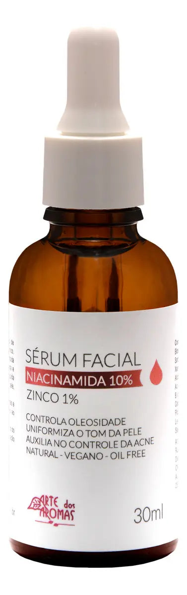 Sérum Facial Niacinamida 10% + Zinco 1% Arte dos Aromas 30ml