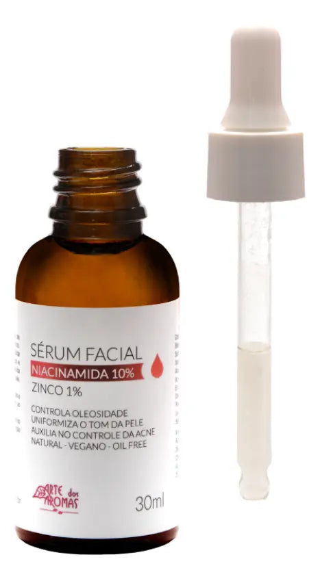 Sérum Facial Niacinamida 10% + Zinco 1% Arte dos Aromas 30ml