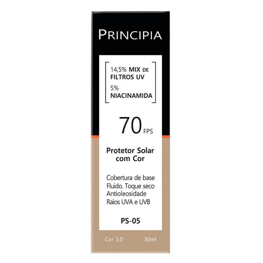 Protetor Solar Facial Principia PS-05 FPS 70 com Cor 3.0 30ml